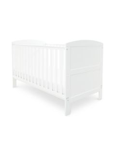 Ickle Bubba Coleby Classic Cot Bed and Premium Sprung Mattress - White