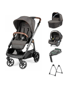 Peg Perego Veloce Stroller 7 Piece Travel System Bundle - 500