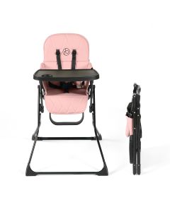 Ickle Bubba Flip Magic Fold Highchair - Blush Pink