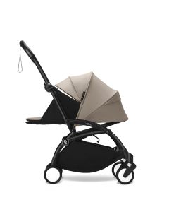 Stokke YOYO3 Black Chassis 0+ Newborn Pack Stroller - Taupe