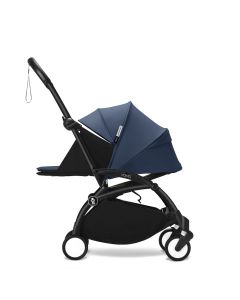 Stokke YOYO3 Black Chassis 0+ Newborn Pack Stroller - Air France Blue