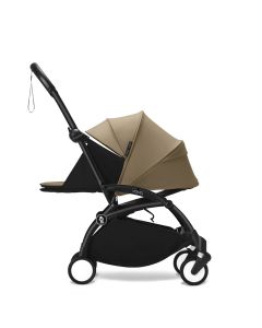 Stokke YOYO3 Black Chassis 0+ Newborn Pack Stroller - Toffee