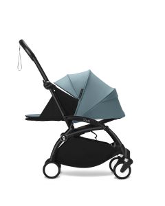 Stokke YOYO3 Black Chassis 0+ Newborn Pack Stroller - Aqua