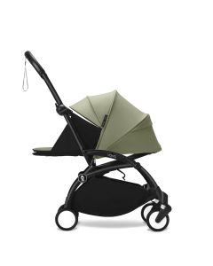 Stokke YOYO3 Black Chassis 0+ Newborn Pack Stroller - Olive