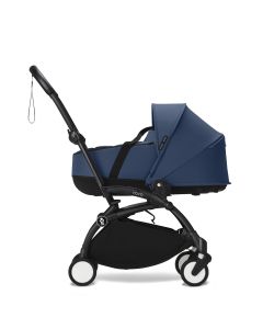 Stokke YOYO3 Black Chassis Newborn Shell Stroller - Navy Blue