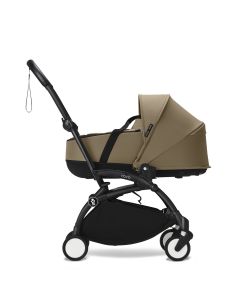 Stokke YOYO3 Black Chassis Newborn Shell Stroller - Toffee