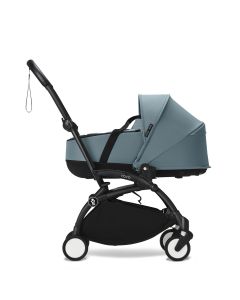 Stokke YOYO3 Black Chassis Newborn Shell Stroller - Aqua