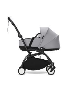 Stokke YOYO3 Black Chassis Newborn Shell Stroller - Stone