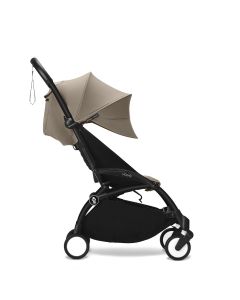 Stokke YOYO3 Black Chassis 6+ Color Pack Stroller - Taupe