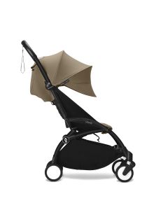 Stokke YOYO3 Black Chassis 6+ Color Pack Stroller - Toffee