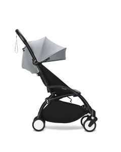 Stokke YOYO3 Black Chassis 6+ Color Pack Stroller - Stone