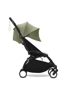 Stokke YOYO3 Black Chassis 6+ Color Pack Stroller - Olive