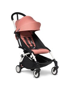 Stokke YOYO3 White Chassis 6+ Color Pack Stroller - Ginger