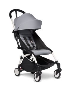 Stokke YOYO3 White Chassis 6+ Color Pack Stroller - Stone