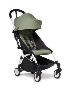 Stokke YOYO3 White Chassis 6+ Color Pack Stroller - Olive