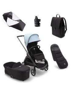 Bugaboo Dragonfly Essential Bundle - Graphite/Midnight Black/Skyline Blue