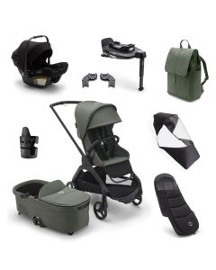 Bugaboo Dragonfly Ultimate Bundle - Black/Forest Green