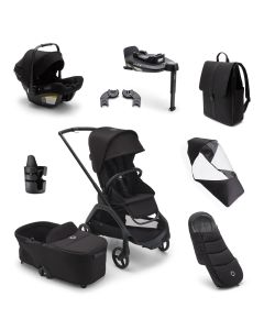 Bugaboo Dragonfly Ultimate Bundle - Black/Midnight Black