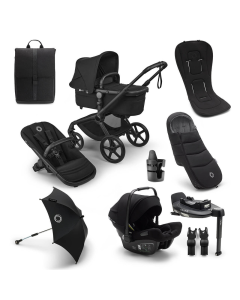 Bugaboo Fox 5 Renew Complete Pushchair Ultimate Bundle - Black/Heritage Black