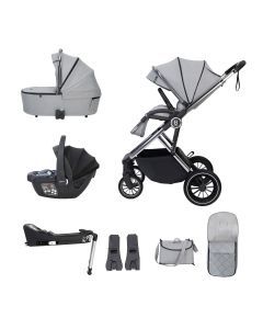 Babymore Chia Travel System Coco with Base - Pearl Grey