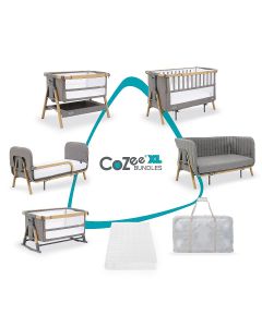 Tutti Bambini CoZee XL Complete Bundle - Oak/Charcoal