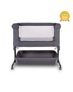 Red Kite Quiet Time Cozysleep Bedside Crib - Grey