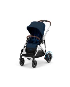 Cybex e-Gazelle S Pushchair (Silver Frame) - Ocean Blue