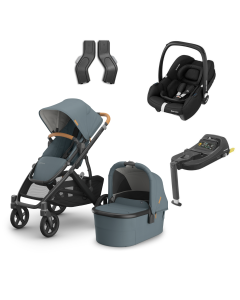 UPPAbaby Vista V3 Pushchair & Carrycot with Maxicosi Cabriofix Car Seat and Base Bundle - Dillan