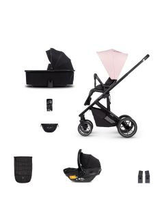 Venicci Empire 3-in-1 Travel System (8 Piece Bundle) - Silk Pink