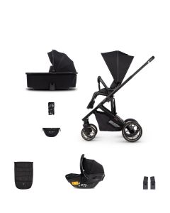 Venicci Empire 3-in-1 Travel System (8 Piece Bundle) - Ultra Black