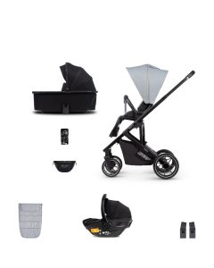 Venicci Empire 3-in-1 Travel System (8 Piece Bundle) - Urban Grey