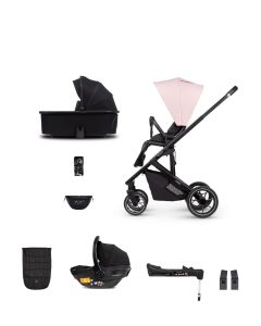 Venicci Empire 3-in-1 Travel System (9 Piece Bundle) - Silk Pink