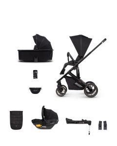 Venicci Empire 3-in-1 Travel System (9 Piece Bundle) - Ultra Black