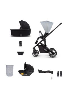 Venicci Empire 3-in-1 Travel System (9 Piece Bundle) - Urban Grey