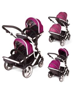 Kids Kargo Duellette Hybrid Travel System - Pink