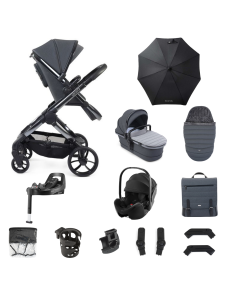 iCandy Peach 7 Pushchair Bundle with Britax Baby Safe Pro Car Seat and Base - Truffle