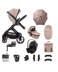 iCandy Peach 7 Pushchair Bundle with Britax Baby Safe Pro Car Seat and Base - Cookie