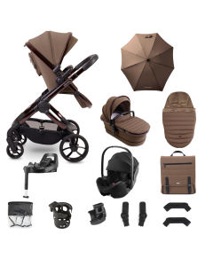 iCandy Peach 7 Pushchair Bundle with Britax Baby Safe Pro Car Seat and Base - Coco