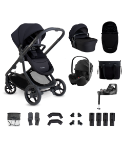 iCandy Orange 4 Pushchair Bundle with Britax Baby Safe Pro Car Seat and Base - Black Edition