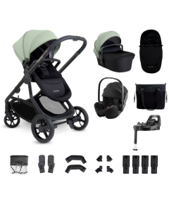 iCandy Orange 4 Pushchair Bundle with Britax Baby Safe Pro Car Seat and Base - Pistachio/Black