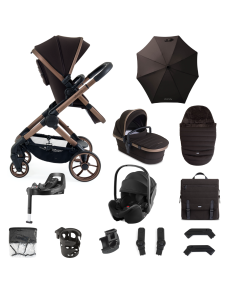 iCandy Peach 7 Pushchair Bundle with Britax Baby Safe Pro Car Seat and Base - Pecan