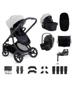 iCandy Orange 4 Pushchair Bundle with Britax Baby Safe Pro Car Seat and Base - Glacier/Black