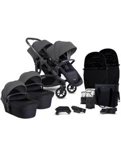 iCandy Orange 4 Twin Pushchair Bundle - Fossil/Black