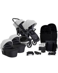 iCandy Orange 4 Twin Pushchair Bundle - Glacier/Black