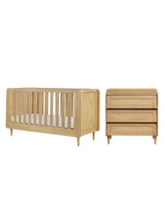 Tutti Bambini Japandi 2pc Furniture Set - Light Oak