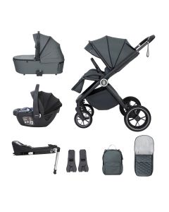 Babymore Kai Travel System Coco with Base - Forest Grey