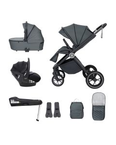 Babymore Kai Travel System Pecan with Base - Forest Grey