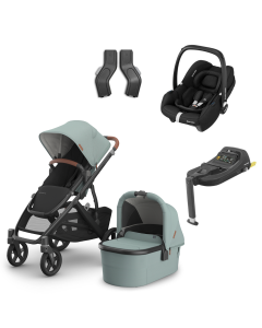 UPPAbaby Vista V3 Pushchair & Carrycot with Maxicosi Cabriofix Car Seat and Base Bundle - Kenzi