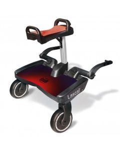 Lascal Maxi Plus Buggyboard and Saddle - Red Cube