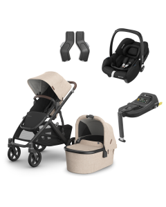 UPPAbaby Vista V3 Pushchair & Carrycot with Maxicosi Cabriofix Car Seat and Base Bundle - Liam